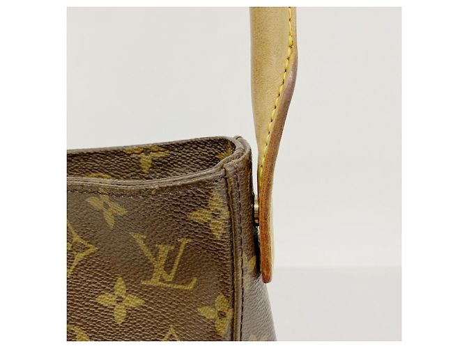 Borsa a tracolla Louis Vuitton Monogram Looping GM Marrone - vista 11