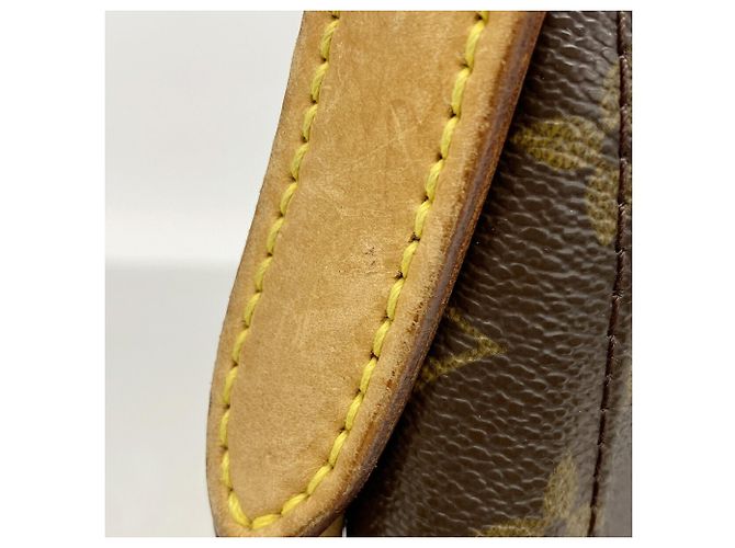 Borsa a tracolla Louis Vuitton Monogram Looping GM Marrone - vista 12