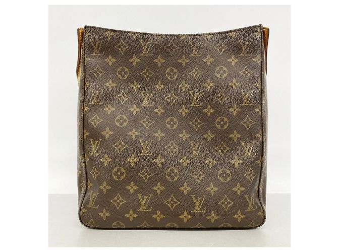 Borsa a tracolla Louis Vuitton Monogram Looping GM Marrone - vista 13
