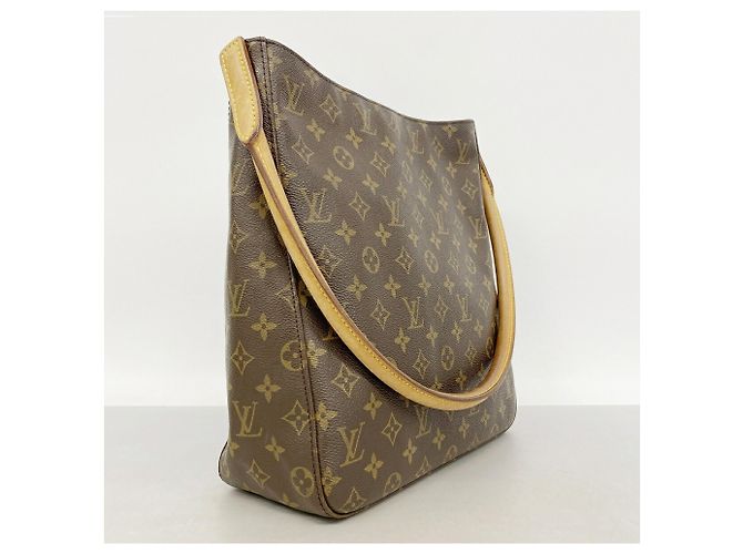 Borsa a tracolla Louis Vuitton Monogram Looping GM Marrone - vista 2