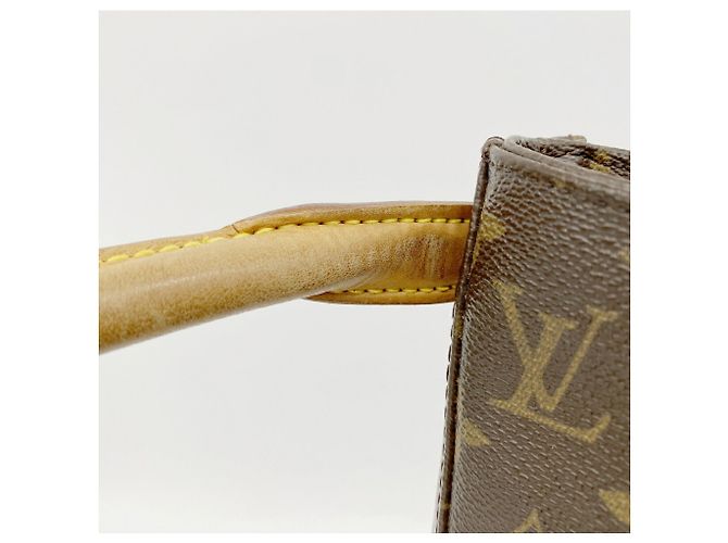 Borsa a tracolla Louis Vuitton Monogram Looping GM Marrone - vista 9