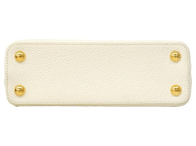 Borsa Louis Vuitton Capucines BB Bianco - vista 3