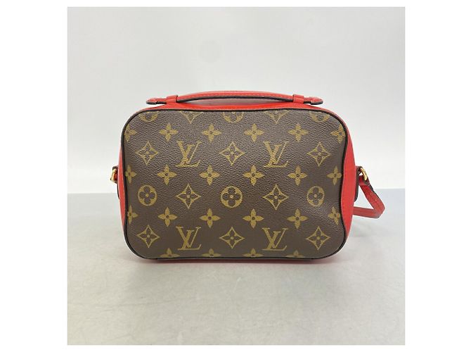 Borsa Louis Vuitton Monogram Saint-Onge Rosso - vista 10