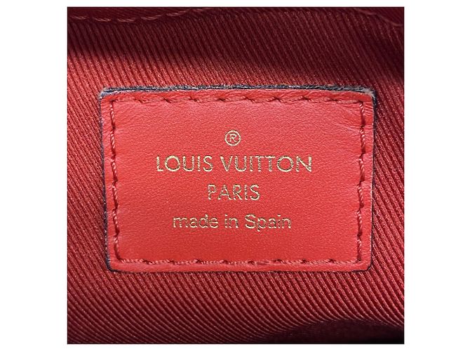 Borsa Louis Vuitton Monogram Saint-Onge Rosso - vista 5