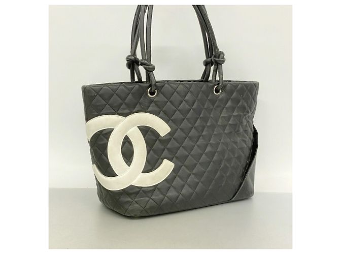 Chanel Cambon Tote Bag aus Lammleder Schwarz - Ansicht 2