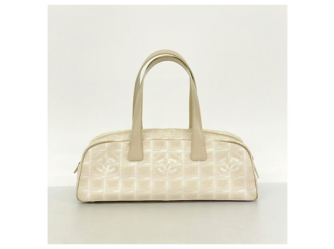 Borsa Chanel New Travel Nylon Beige - vista 10