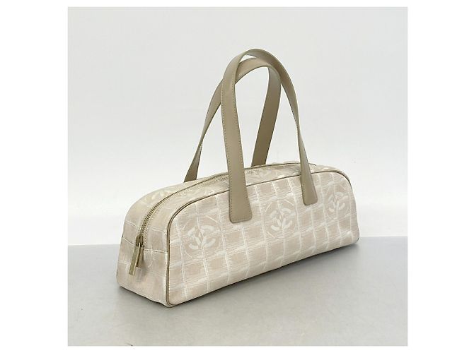 Borsa Chanel New Travel Nylon Beige - vista 2