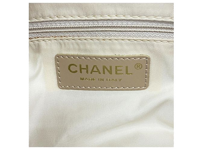 Borsa Chanel New Travel Nylon Beige - vista 5