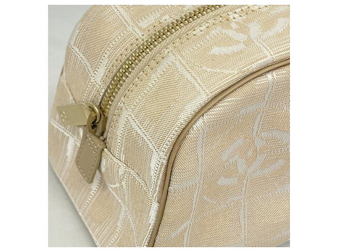 Borsa Chanel New Travel Nylon Beige - vista 8