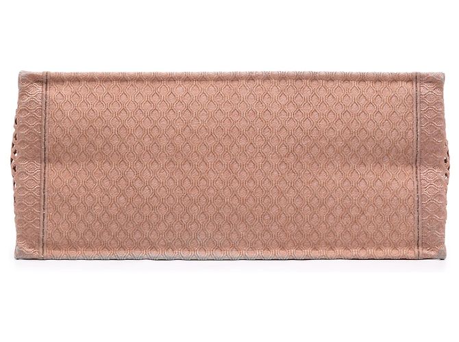 Dior Book Tote Large in mesh ricamato Rosa - vista 3