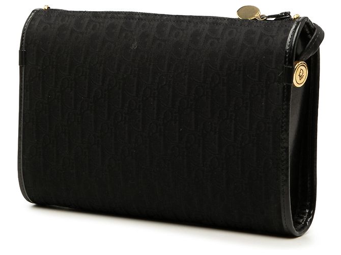 Borsa a tracolla Dior Black Diorissimo Trotter Canvas Nero - vista 2