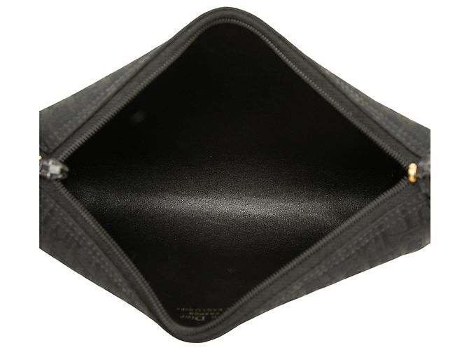 Borsa a tracolla Dior Black Diorissimo Trotter Canvas Nero - vista 4