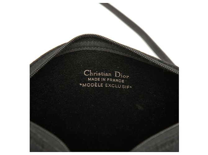 Borsa a tracolla Dior Black Diorissimo Trotter Canvas Nero - vista 5