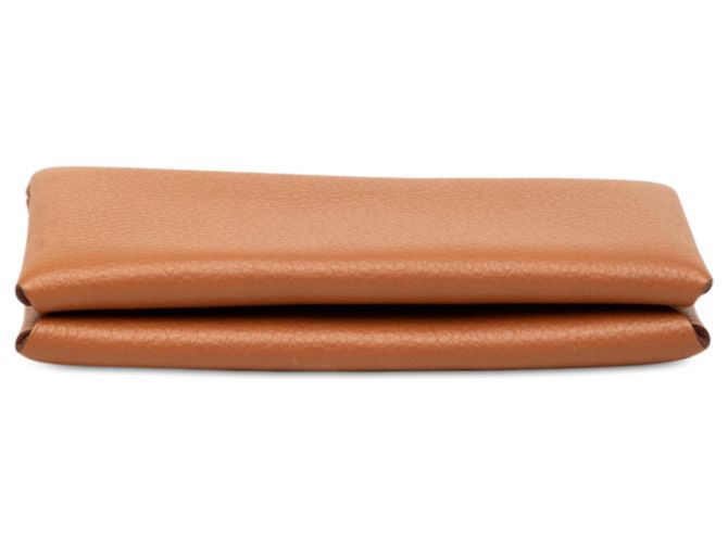 Tarjetero Hermès Calvi en Epsom Brown Castaño - vista 3