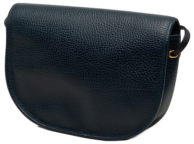 Bolsa tiracolo Dior em pele de vitelo granulada azul Azul marinho - vista 2