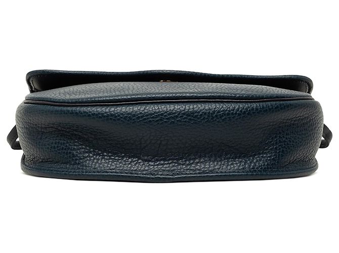 Bolsa tiracolo Dior em pele de vitelo granulada azul Azul marinho - vista 3