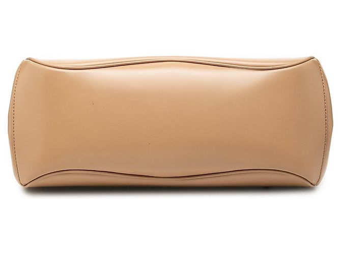 Bamboo Gucci Lady Lock Handbag em couro de bezerro liso Bege Medium com bambu - vista 3