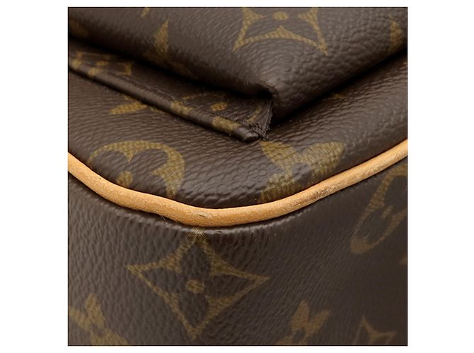 Louis Vuitton Brown Monogram Viva Cite GM Marrone - vista 7