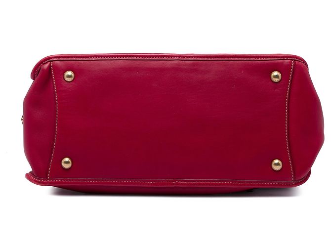 Bolso Prada City de piel de becerro rojo Roja - vista 3