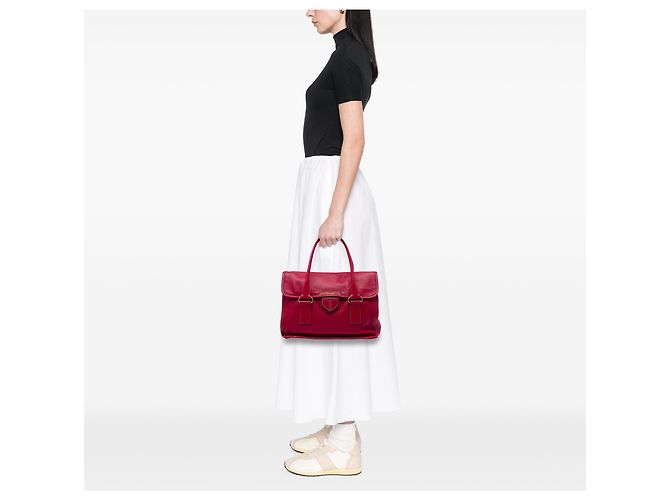 Bolso Prada City de piel de becerro rojo Roja - vista 6