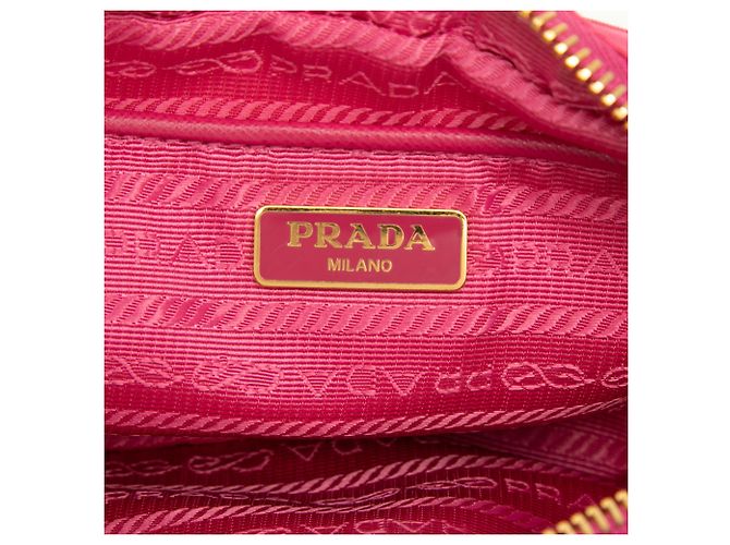 Bow Prada Camera Bag aus rosa Tessuto mit Fiocco-Schleife Pink - Ansicht 5