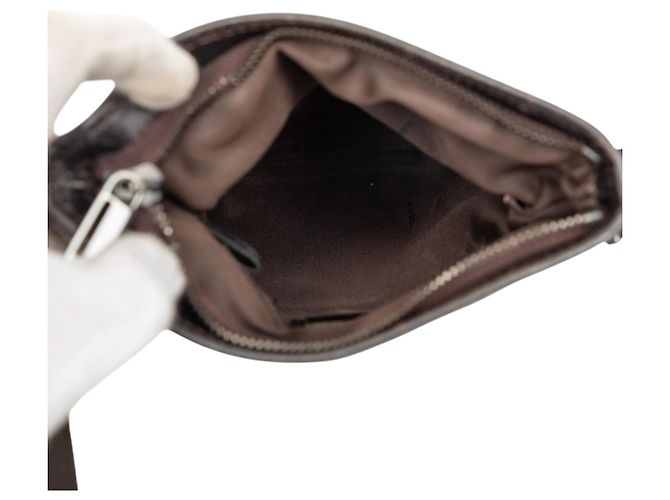 Borsa a tracolla Fendi in tela Zucchino marrone - vista 4
