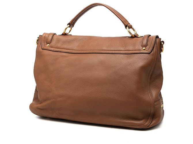 Borsa Miu Miu Paloma in pelle Cervo marrone - vista 2