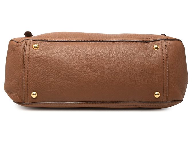Borsa Miu Miu Paloma in pelle Cervo marrone - vista 3