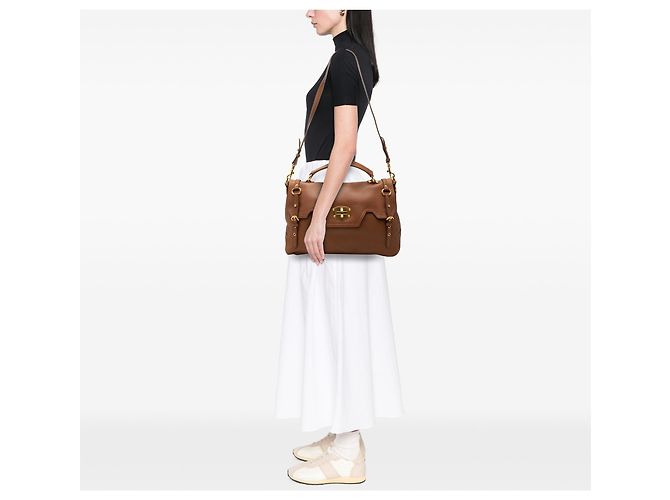 Borsa Miu Miu Paloma in pelle Cervo marrone - vista 6