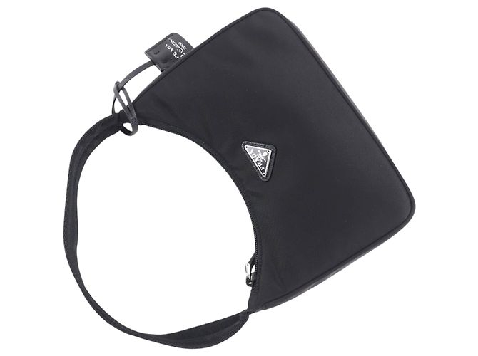 Borsa a tracolla Prada Mini Re Nylon Re Edition 2000 Nera Nero - vista 10