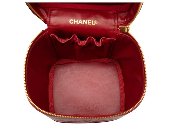 Borsa Vanity Chanel Red CC Caviar Rosso - vista 4
