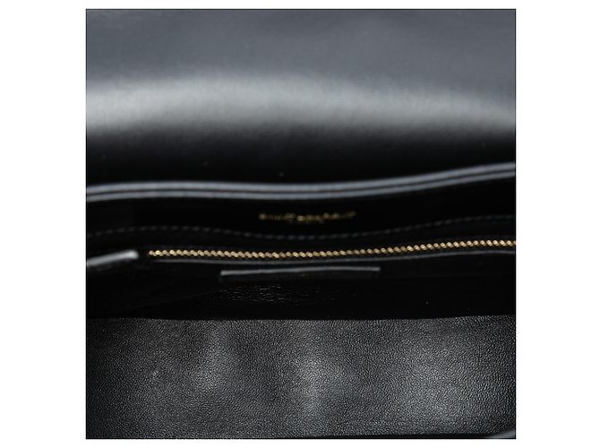 Saint Laurent Bolso Bandolera Joan de Piel de Ternera Acolchada Negro Medium - vista 4
