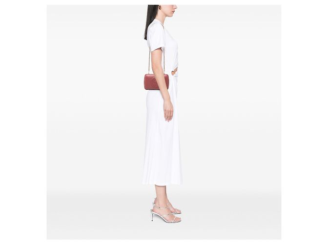 Clutch Soho con catena in pelle di vitello rosa Gucci D'oro - vista 6