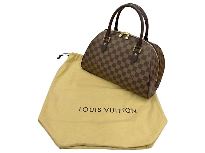 Louis Vuitton Brown Damier Ebene Ribera MM Marrone - vista 13