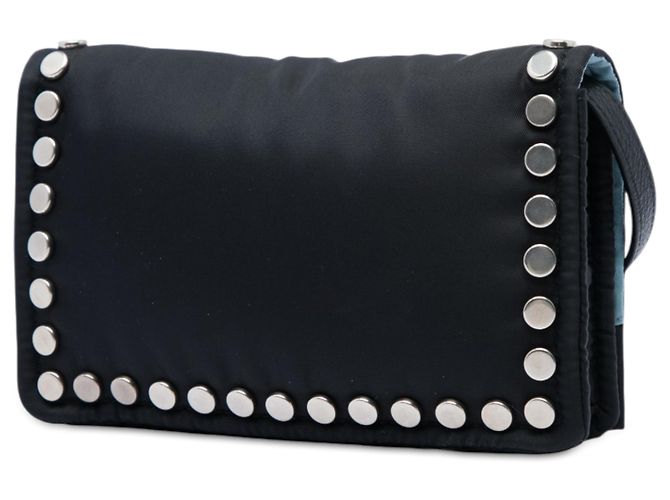 Prada Black Tessuto Etiquette Crossbody Negro - vista 2