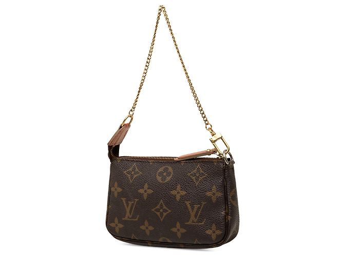 Louis Vuitton Brown Monogram Trunks and Locks Mini Pochette Accessoires Marrone - vista 2
