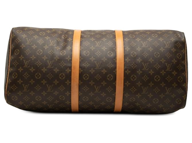 Louis Vuitton Brown Monogram Keepall 60 Marrone - vista 3