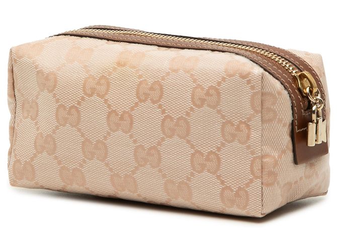 Gucci Beige GG Crystal Kosmetiktasche - Ansicht 2