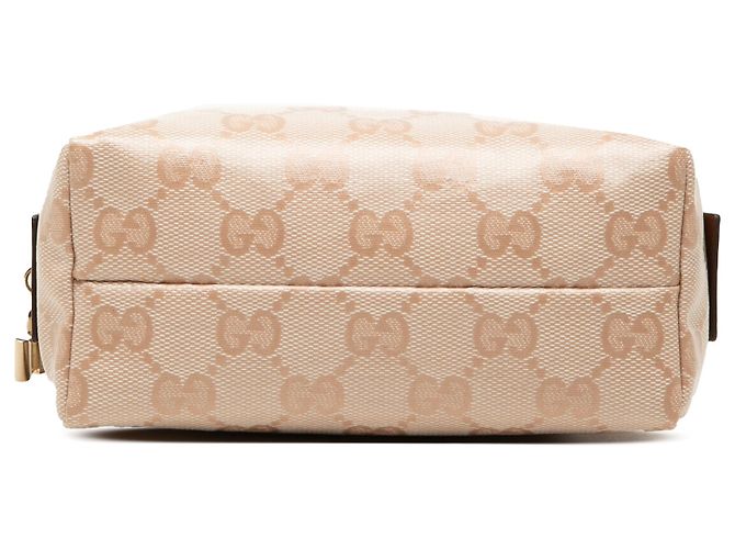 Gucci Beige GG Crystal Kosmetiktasche - Ansicht 3