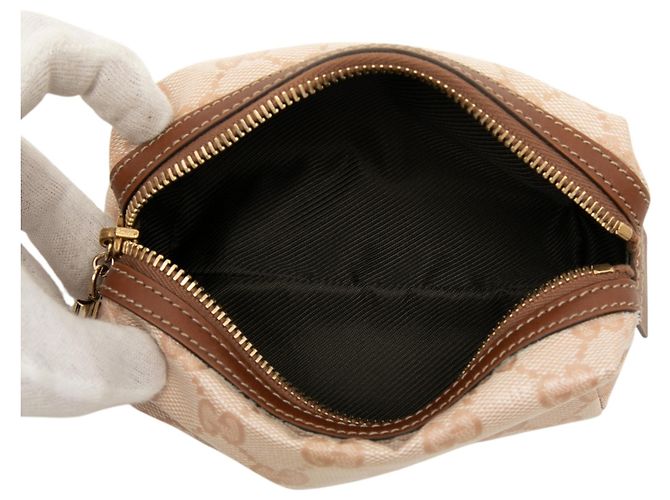 Gucci Beige GG Crystal Kosmetiktasche - Ansicht 4