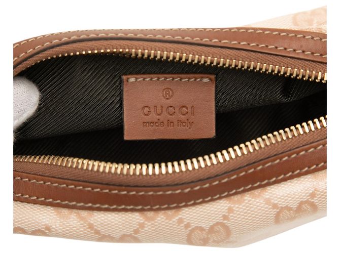 Gucci Beige GG Crystal Kosmetiktasche - Ansicht 5