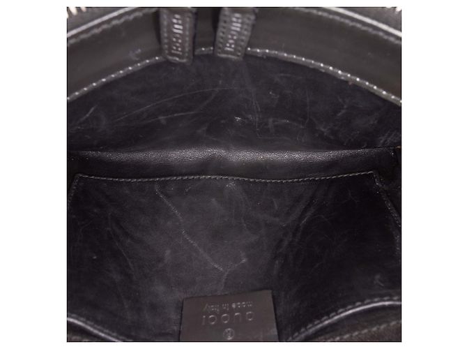 Borsa a tracolla Gucci in pelle verniciata viola Porpora - vista 4