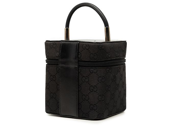 Borsa beauty Gucci Mini GG Canvas Nera Nero - vista 2