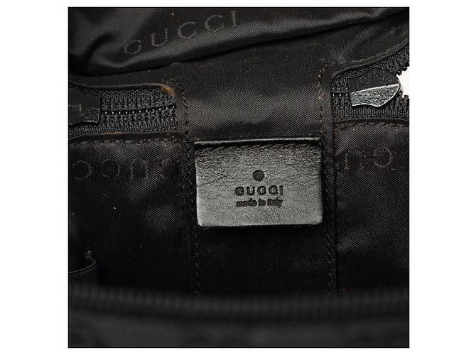 Borsa beauty Gucci Mini GG Canvas Nera Nero - vista 5