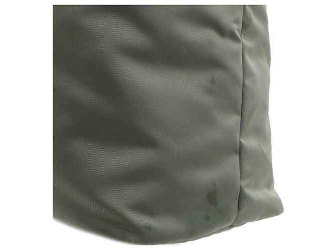 Borsa reversibile Prada in Tessuto e Nappa grigia Marrone - vista 6