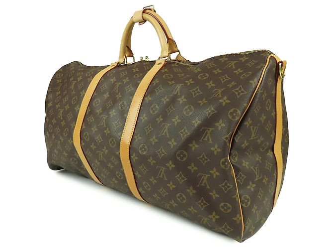 Louis Vuitton Brown Monogram Keepall Bandouliere 60 Marrone - vista 2