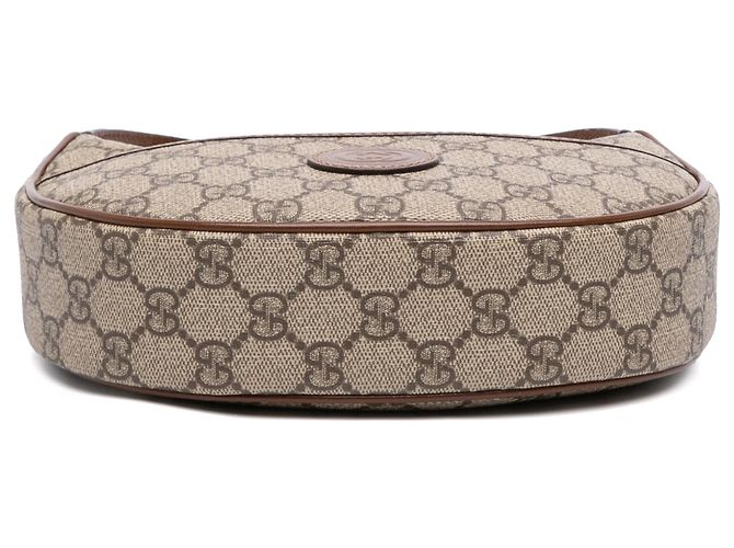 Borsa Mini GG Supreme Mezzaluna Gucci Beige - vista 3