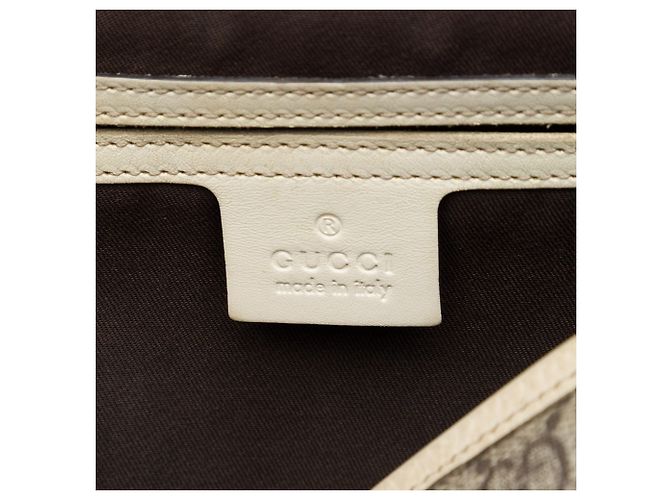 Borsa a tracolla Gucci Beige GG Supreme - vista 5