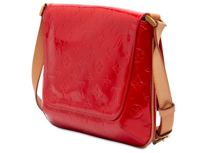 Louis Vuitton Red Monogram Vernis Thompson Street Rosso - vista 2