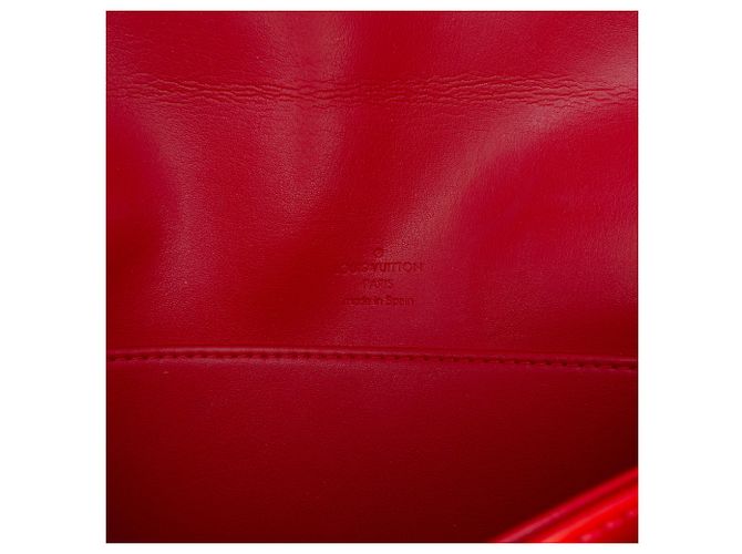 Louis Vuitton Red Monogram Vernis Thompson Street Rosso - vista 5